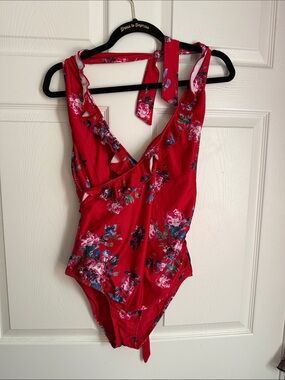 ModCloth One-Piece Swimsuit with Ruffle Detail